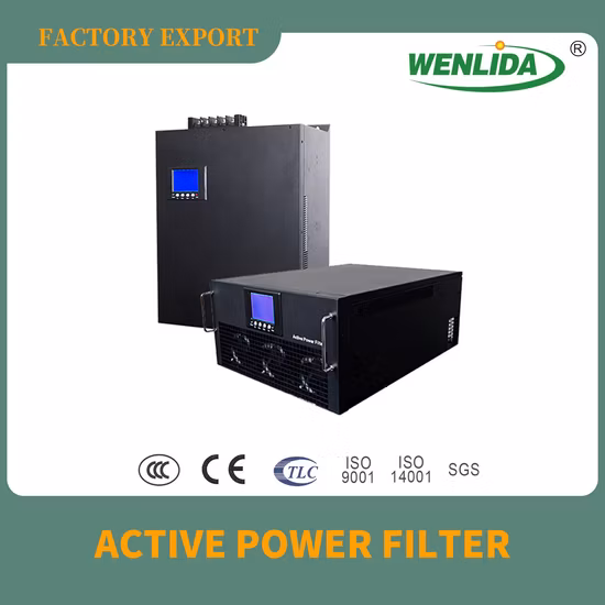 Dispositivo de filtragem de harmônicos de baixa tensão trifásico de 200 A com IGBT e monitor para fábrica de pneus Apf Filtro de energia ativo